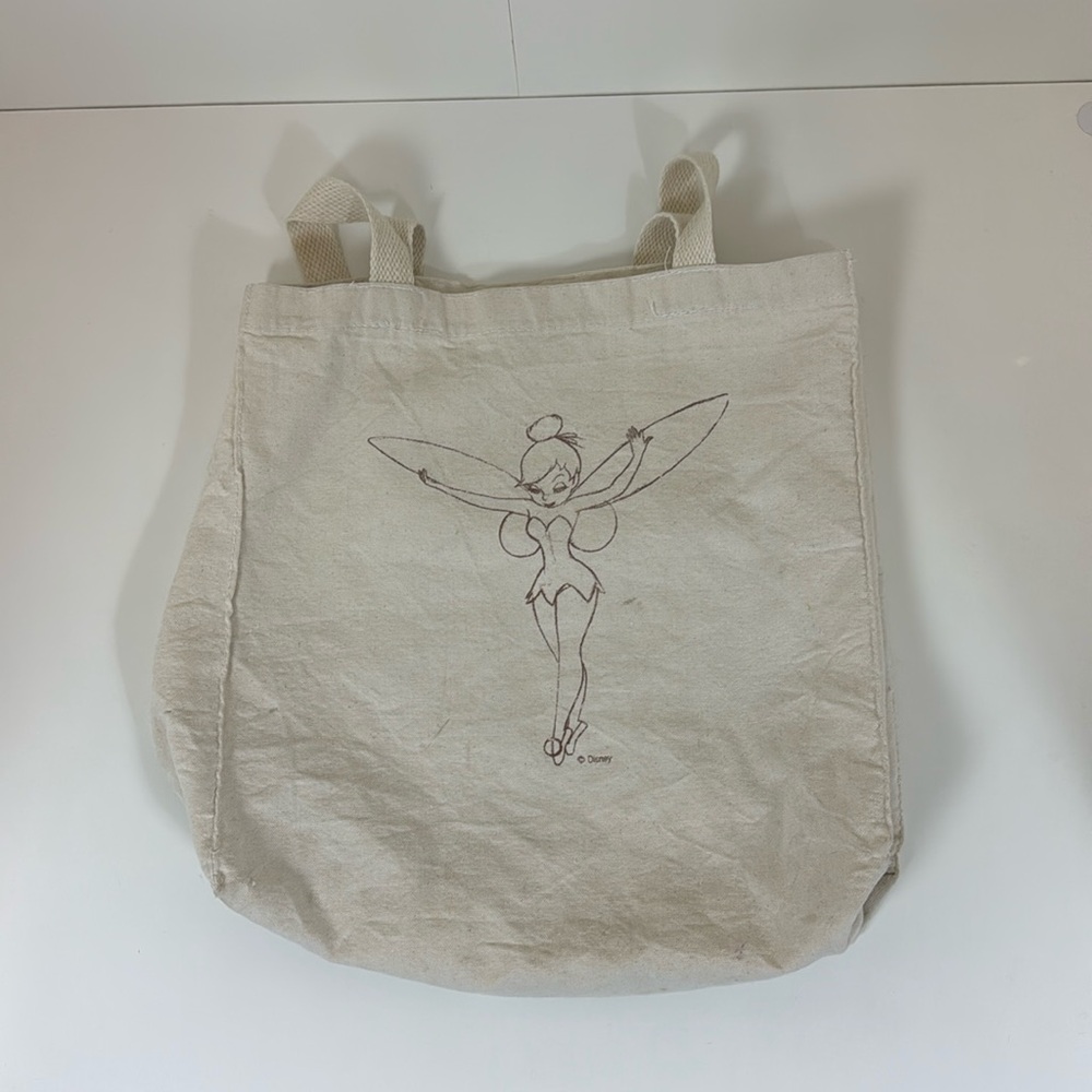 Indicus Disney Tinker Bell Canvas Tote Bag 13”x12”x5”